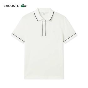 【9.5折】5楼法国鳄鱼男装26春夏新款时尚条纹饰边短袖Polo衫|PH0796-98-70V吊牌价1390折后价1321