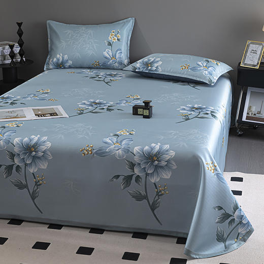 杉杉家纺 提花冰丝软席-蓝铃花 商品图1