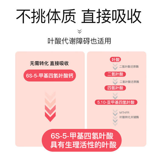 【会员专享活动】金斯利安活性叶酸多维片 60片/90片 商品图2