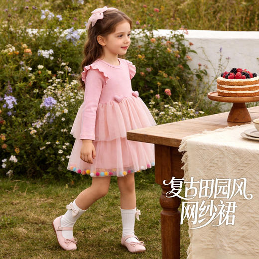 贝贝怡女童春季长袖连衣裙ZB1FQ006 商品图2