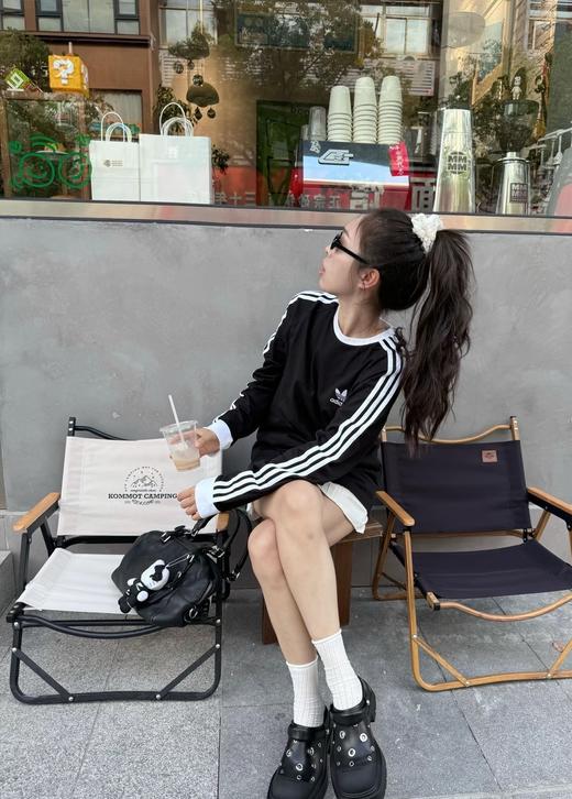 Jennie同款”⁥三叶草阿迪长袖T恤 商品图12