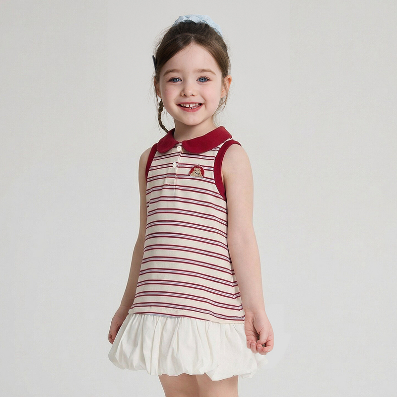 笛莎Deesha 2026年夏季新款小童女童U日常生活连衣裙连衣裙