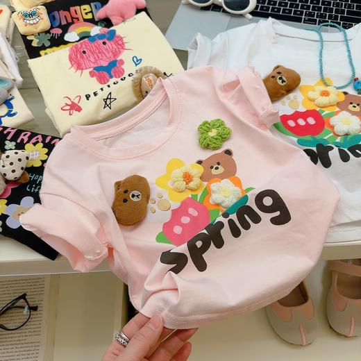 【两件起拍，单拍不发货】西蒙日记夏款纯棉玩偶玩偶T恤 商品图8