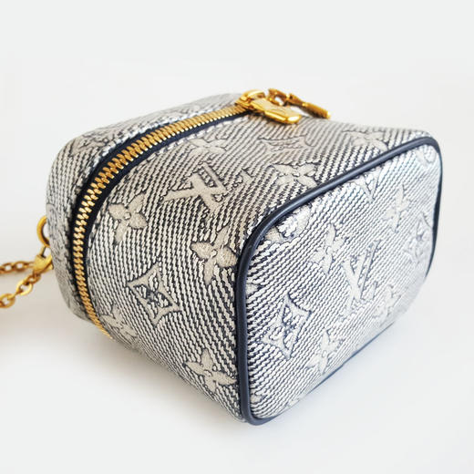 【95新】LV路易威登M82467炫彩牛仔蓝mini Vanity化妆包盒子包链条包女士190326TJ01 商品图6