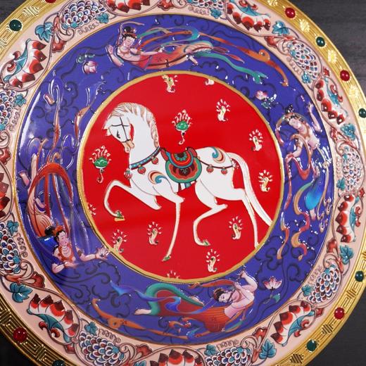 《神骏飞天》珐琅壁画，由敦煌市阳关博物馆全程监制（72小时发货） 商品图8