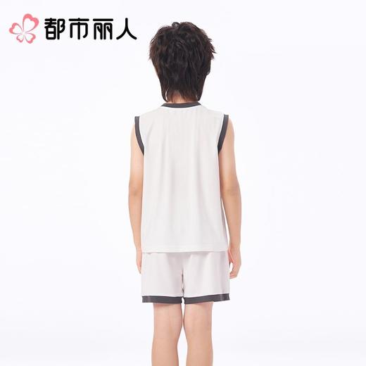 都市丽人睡衣儿童睡衣家居服棉莫睡衣童装棉质背心短裤可外穿男童睡衣JHC2N5 商品图5