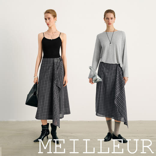 【商场同款】麦檬夏梭织中裙5G4340671 商品图1