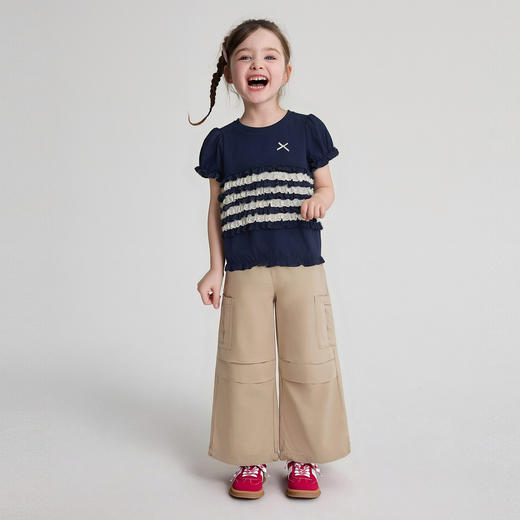 笛莎Deesha 2026年夏季新款小童女童伞兵裤裤子 商品图2