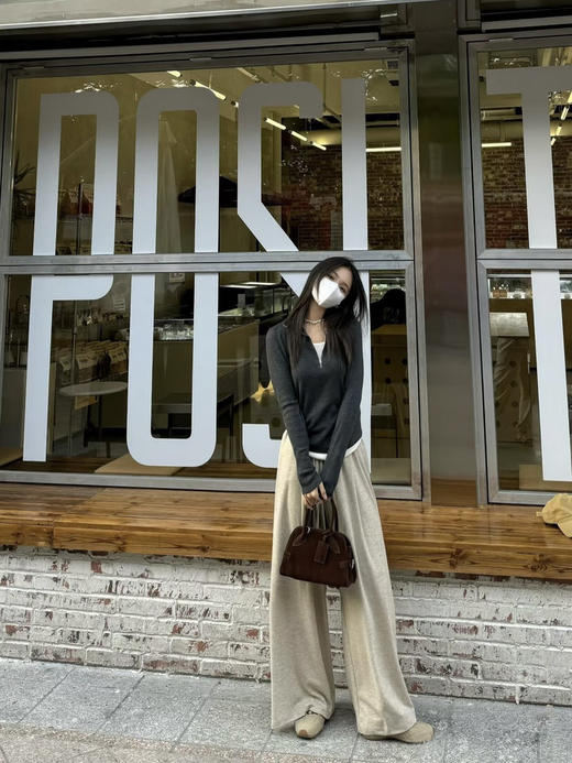 【高品质私服】【修身收腰小立领针织衫】整体和谐治愈，温柔松弛法式气质风G1668-CC【无标出货 介意慎拍】 商品图5