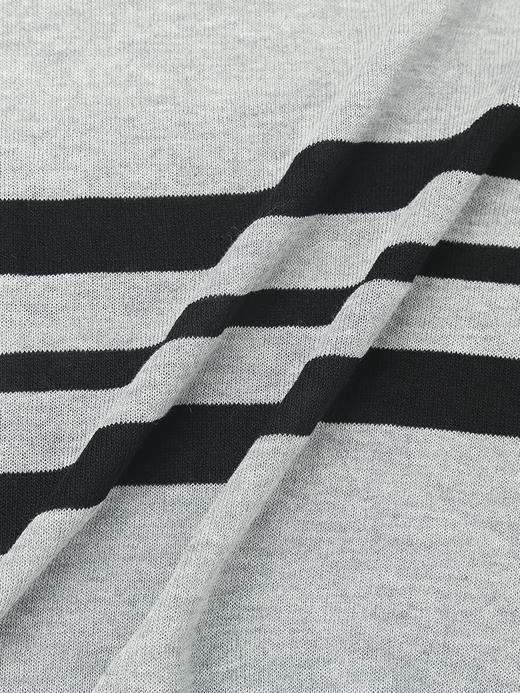 学院风假两件条纹针织衫 背心拼接短袖设计 复古减龄显瘦上衣 商品图6