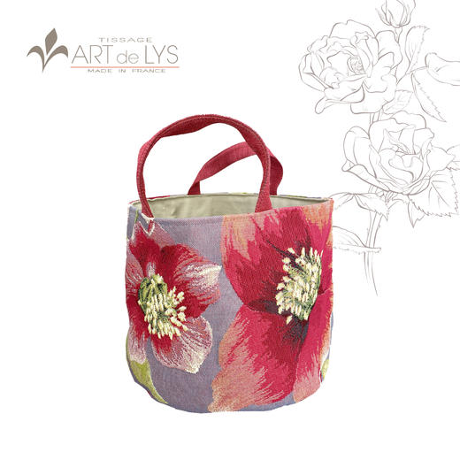 ADL·法国百合织造艺术·花卉系列【手拿包/置物篮】 商品图3