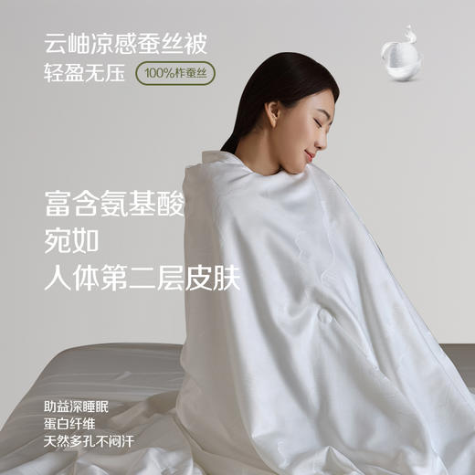 【 100%蚕丝被】云岫凉感蚕丝被 春夏凉感蚕丝被 商品图4