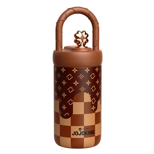 【轻奢复古❗️便携咖啡杯】长效保温保冷，轻巧便携不压手，手提设计解放双手，咖啡、奶茶、冰饮全场景适配，冬季夏季高颜值户外运动便携提手杯子L 商品图4