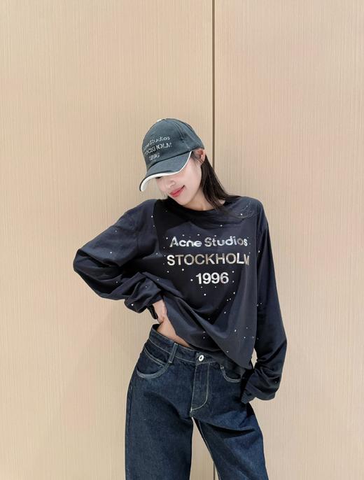 𝐀𝐜𝐧𝐞镜面烫钻长tee 𝟏𝟗𝟗𝟔闪银限定系列 商品图12