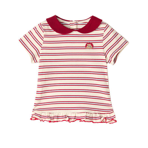 笛莎Deesha 2026年夏季新款小童女童翻领TT恤 商品图4