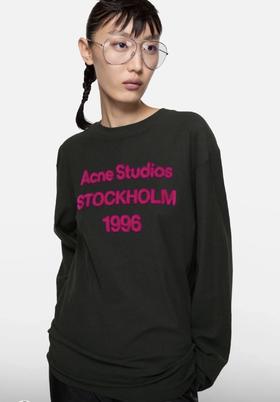 Acne Studio*26春夏新款1996植绒长袖➕短袖T恤