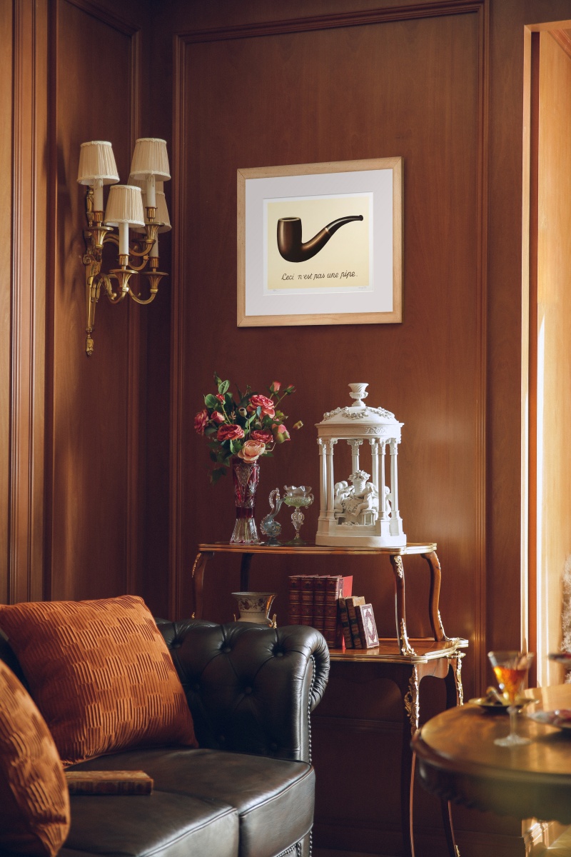 独角鹿西洋古董2010年法国巴黎Art-Lithographies出版雷内·马格利特图版签名限量彩色石版画作品《La Trahison des Images 图像的背叛》