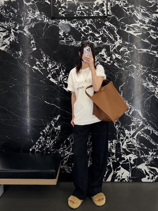 赛琳 25ss假两件胶浆印花短袖T恤 男女同款（DY） 商品图8