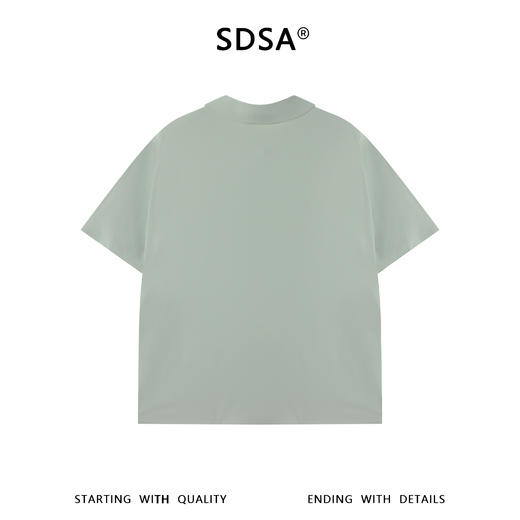SDSA男装2026新款高贵轻奢老钱风透气亲肤polo领短袖T恤百搭上衣 商品图1