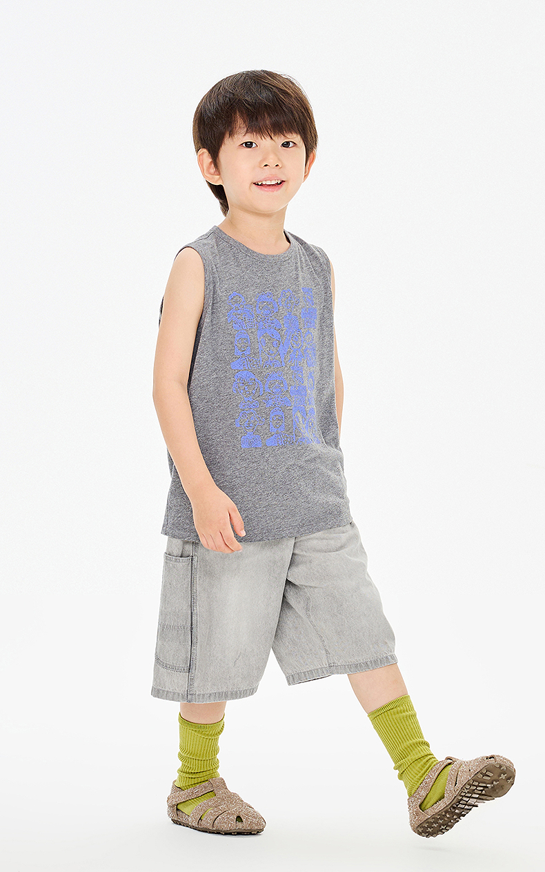 jnby   26年夏款  牛仔中裤  1Q4E11480