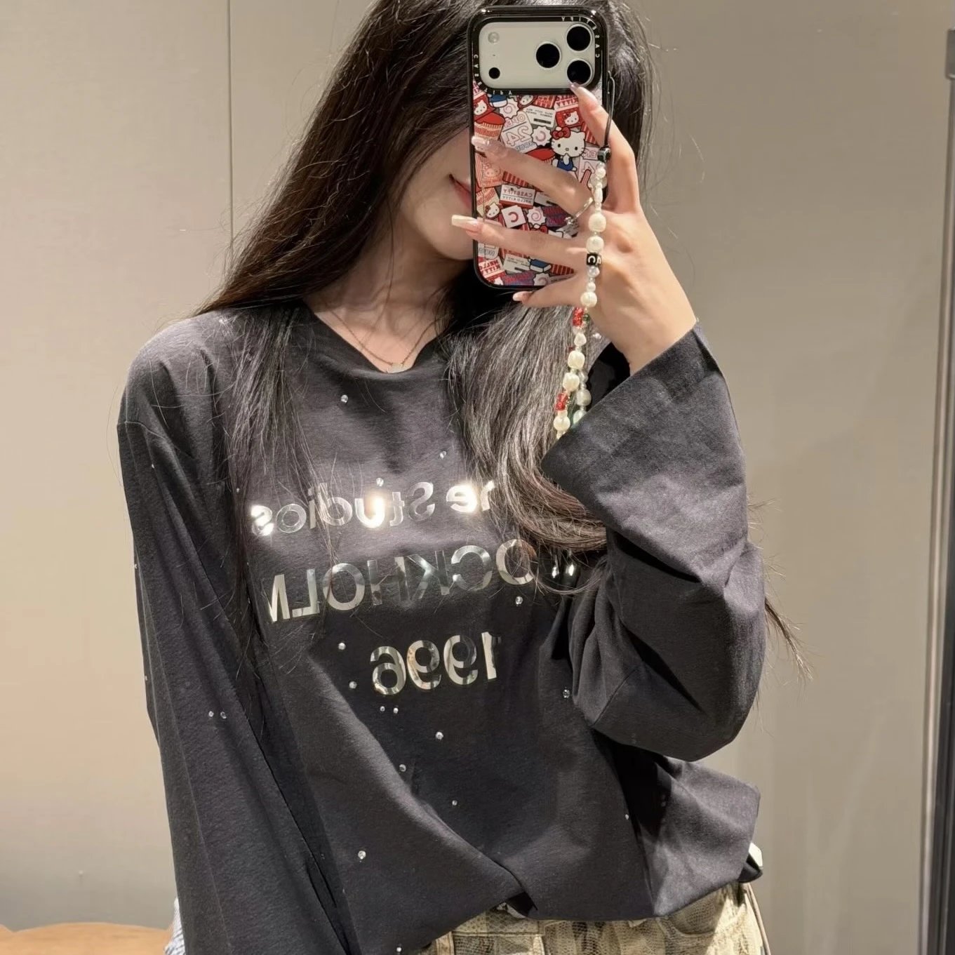 限量独家    镜面水钻199685   亚麻15棉    宽松休闲版型   男女同款