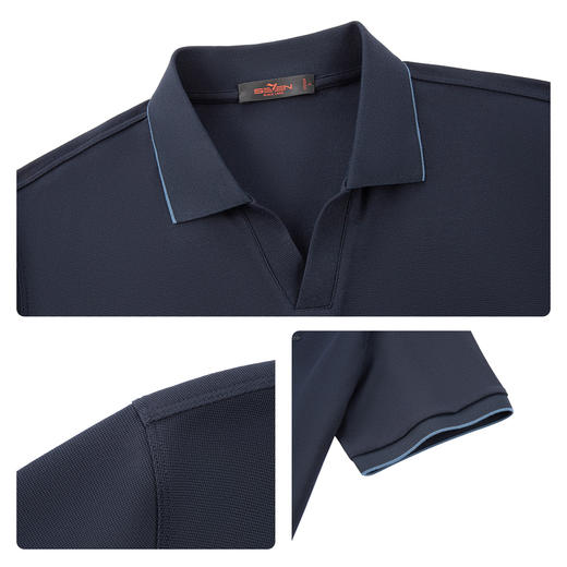 【海鸥领POLO衫】柒牌男装2026夏季新品弹力舒适薄款短袖POLO衫 130T71070 商品图3