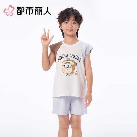 都市丽人睡衣儿童睡衣家居服棉质睡衣童装棉质背心短裤可外穿男女童通用睡衣JHC2M5 商品图1