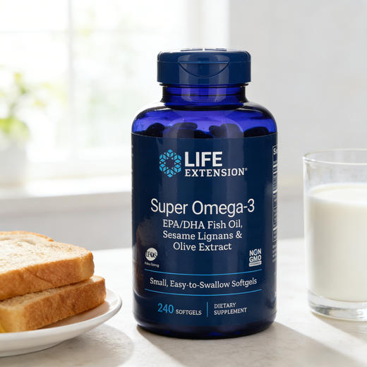 Life Extension Omega-3鱼油 240粒 /瓶 商品图6