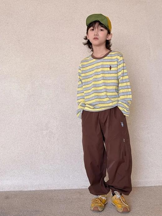 一店k （不费力穿搭系列！）3件/组！超省心啊！直接搭好的三件套！插肩袖T恤+条纹长袖+长裤 商品图1