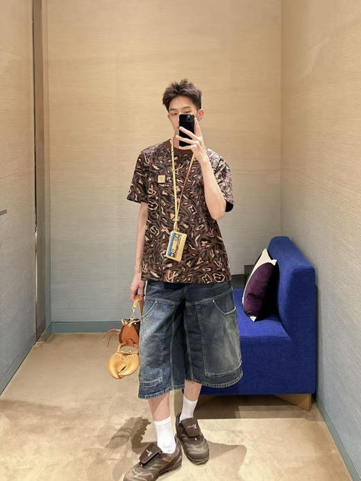 驴家 25ss迷彩提花短袖T恤 男女同款（DY） 商品图6