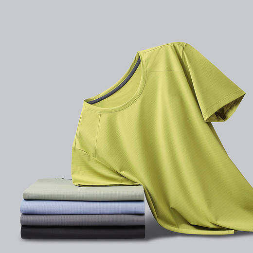 LUCKY DEER幸运鹿情侣款冰丝凉感速干透气热压无痕的工艺结合9301 商品图8