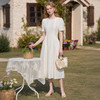 法式浪漫气质肌理感泡泡袖连衣裙女夏季宫廷风收腰长裙V0050567 商品缩略图1