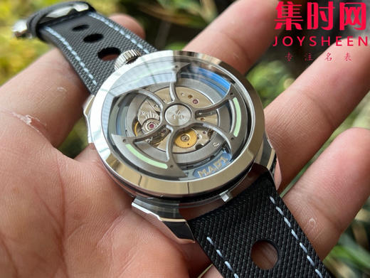 K1新款MB&F MAD1S系列 战斧摆陀 紫 / 蓝——侧向读时 + 大摆陀“暴走旋转”的现象级机械玩具 男士腕表 表径42mm 商品图11