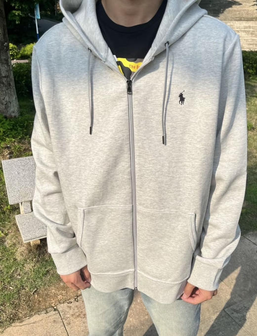 拉夫*伦男女款小标拉链帽衫外套032401 商品图3
