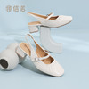 信诺法式后空玛丽珍鞋女2026夏季新款粗跟复古时尚百搭一字带凉鞋X6L134-88 商品缩略图1
