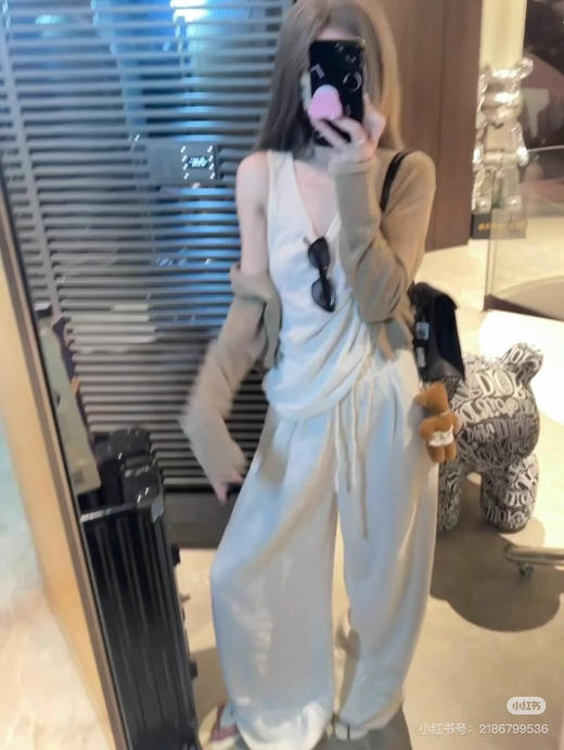 自留！自在慵懒 密织天丝亚麻 宽松 松弛感 显瘦 阔腿裤 懒人 休闲裤～ 商品图2