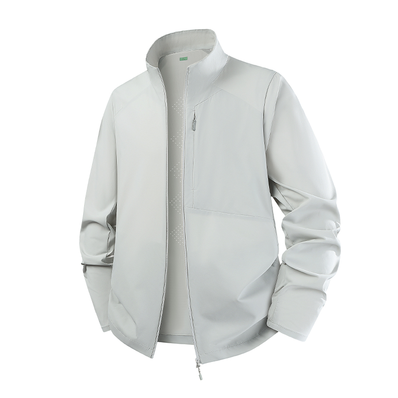 LUCKY DEER/幸运鹿冰感商务通勤透气立领防晒衣96008