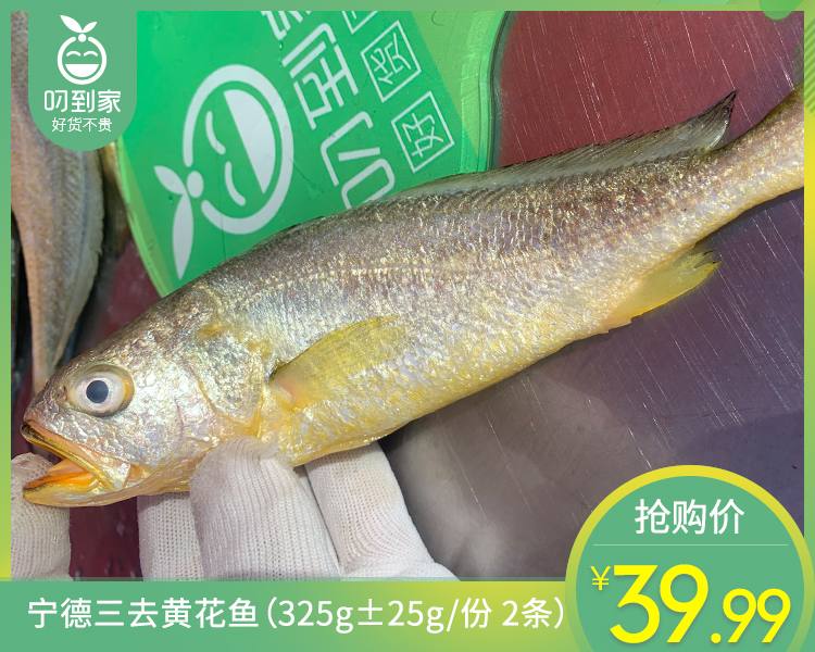 宁德三去黄花鱼（325g±25g/份 2条）
