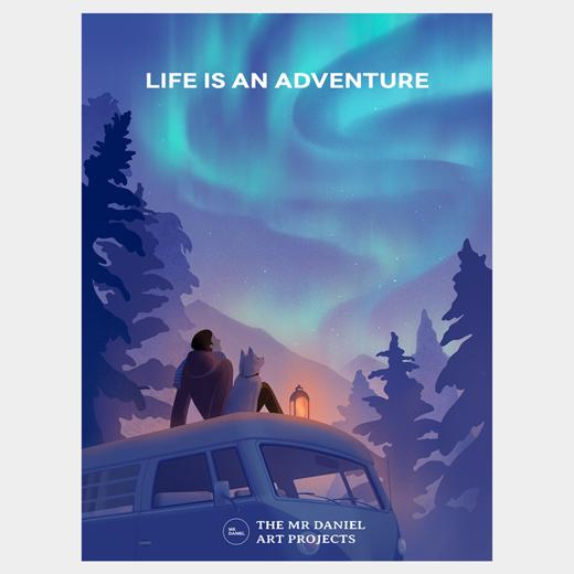 LIFE IS AN ADVENTURE 版画壁纸（电子版） 商品图0
