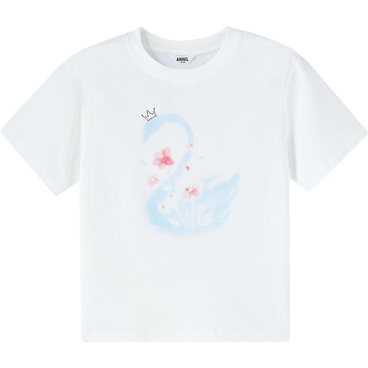 女童圆领短袖针织衫夏季新款安奈儿童装EG621638 商品图7