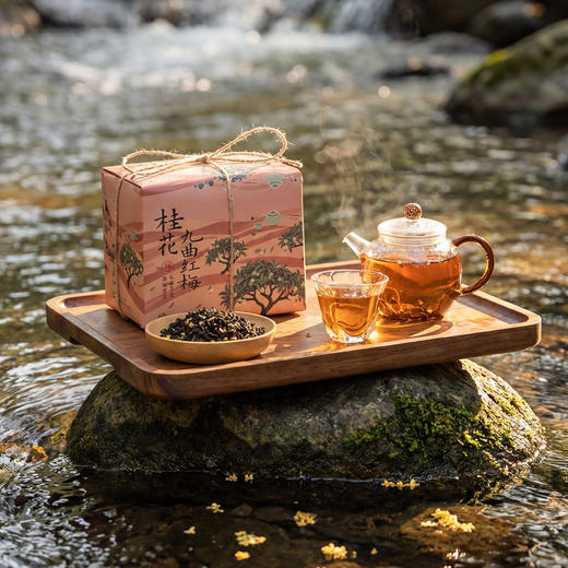【新品】桂花九曲红梅茶200g 商品图0