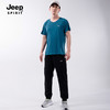 男女同款 【JEEP SPIRIT冰丝三件套9807款】高弹透气 薄款冰丝速干透气短袖+短裤+长裤休闲运动三件套  长裤可选束脚/直筒 商品缩略图7
