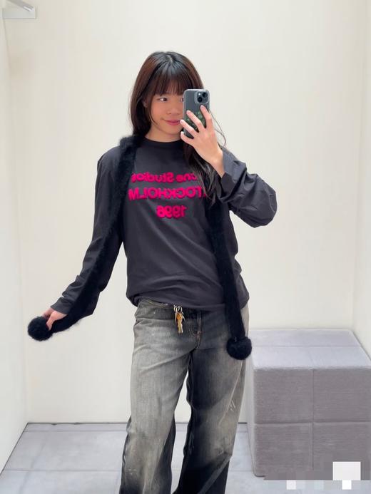 Acne Studio*26春夏新款1996植绒长袖➕短袖T恤 商品图9