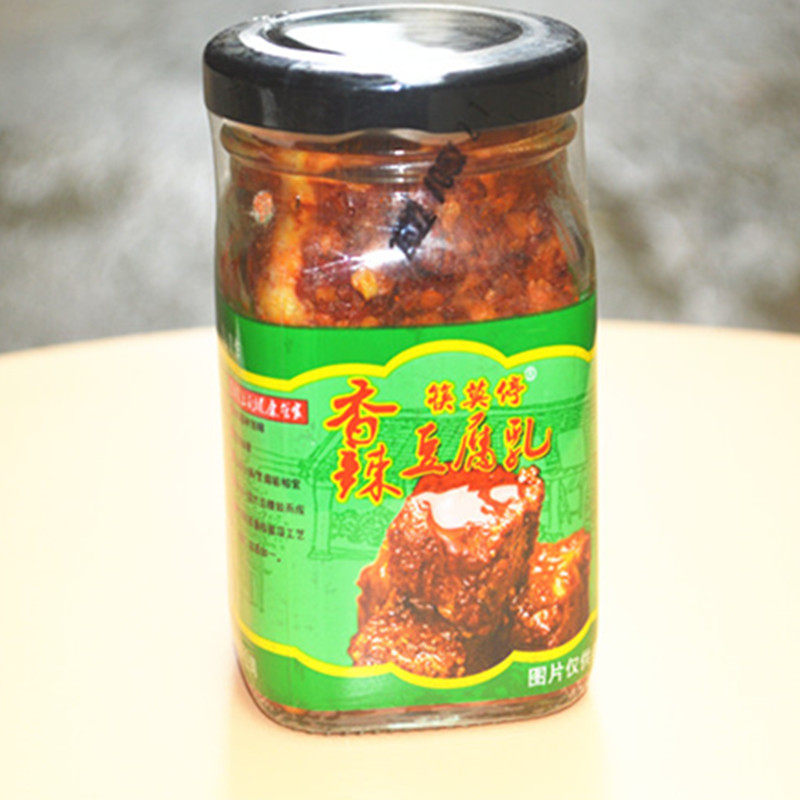 筷莫停豆腐乳210g瓶装腐乳湖南新化无油霉豆腐乳香辣农家臭豆腐乳