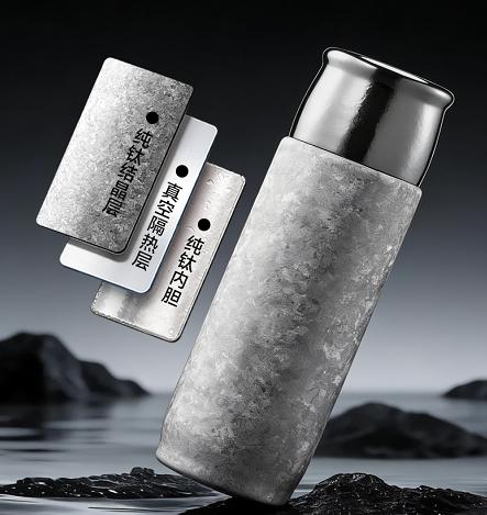 【自营】纯钛磁吸保温杯（蓝色礼盒+礼品袋） 商品图3