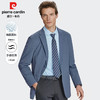 皮尔卡丹泡泡纱竖纹提花无里两粒扣针织西服PXK21106 商品缩略图0