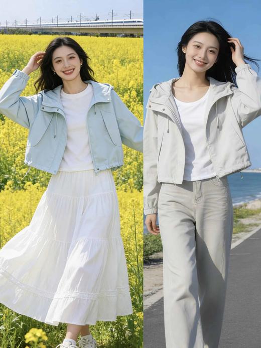 588021春上新 带帽休闲外套 商品图0