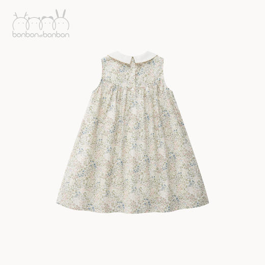 彼得潘领打揽印花无袖连衣裙 商品图4