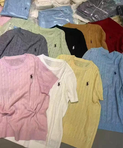 DYJ20261036，小马标绞花短袖衫 商品图4