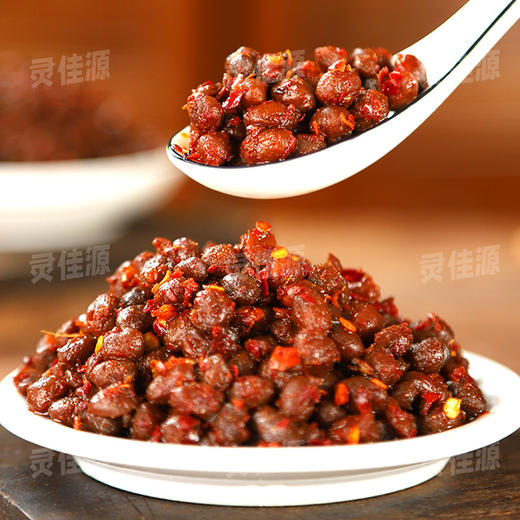 风味豆豉500g湖南新化冷江特产香辣腊八豆调味料下饭菜拌面豆瓣酱 商品图3